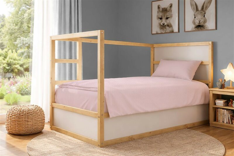 Κουβέρτα Πικέ Μονόχρωμη 325 gr/m² 165×270 English Rose 100% Cotton 5652355