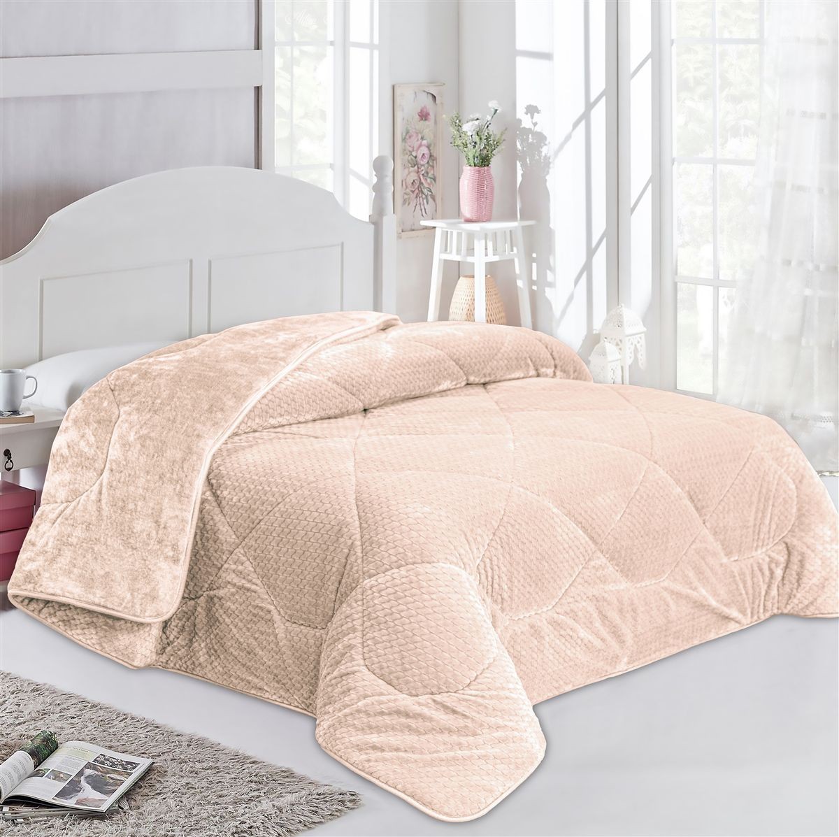 Κουβερτοπάπλωμα Jacquard Waves-Fleece 700 gr/m² 1960 Mo