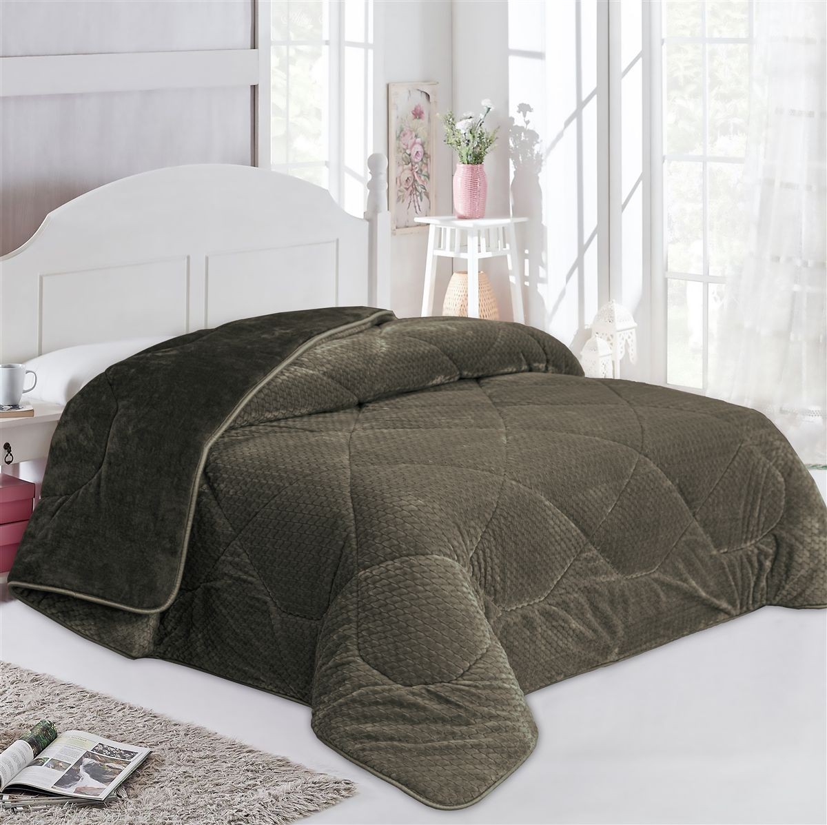 Κουβερτοπάπλωμα Jacquard Waves-Fleece 700 gr/m² 1960 Ol