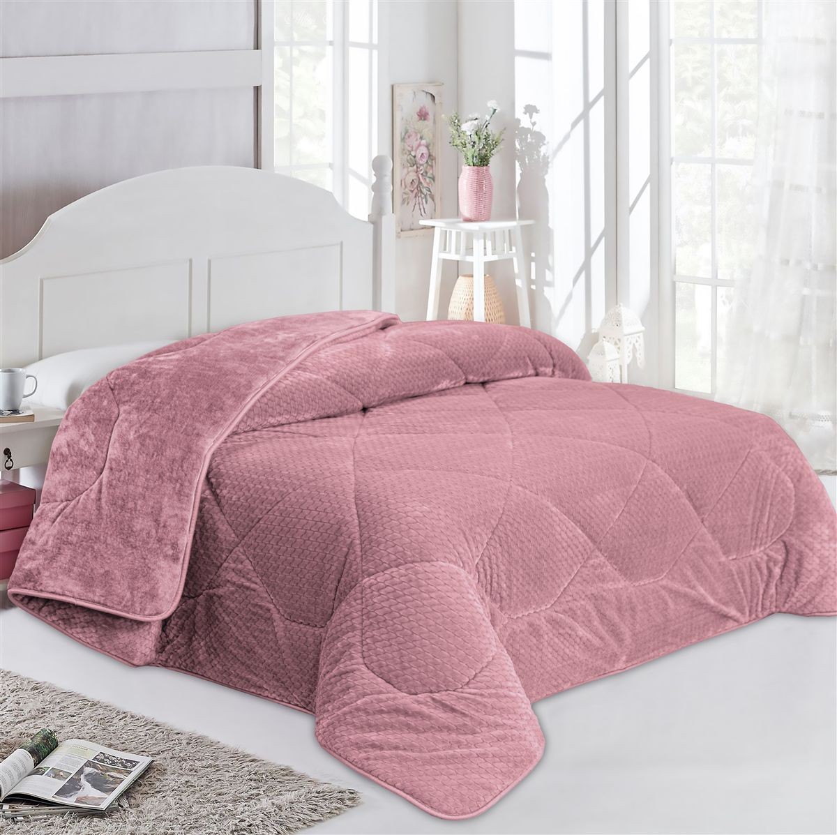 Κουβερτοπάπλωμα Jacquard Waves-Fleece 700 gr/m² 1960 Ro