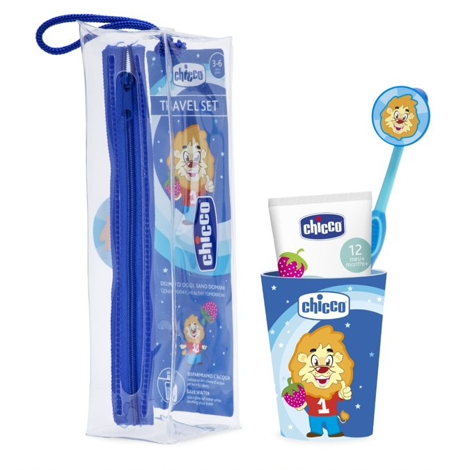 Παιδικό σετ Ταξιδιού Oral Hygiene Travel Kit Chicco Blue 121229
