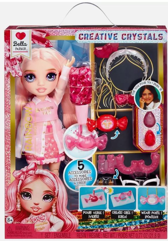 RAINBOW HIGH CREATIVE CRYSTALS FASHION DOLL- BELLA 035051121367 3700469