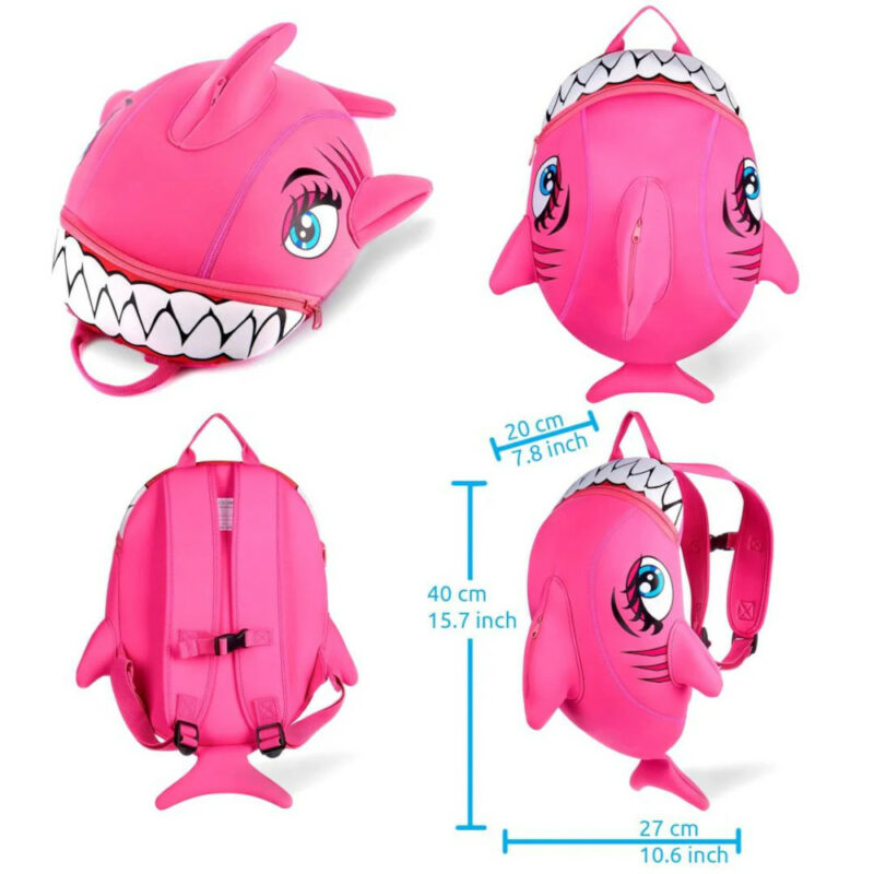 Τσάντα Backpack Crazy Safety Shark Pink 170101-02-01
