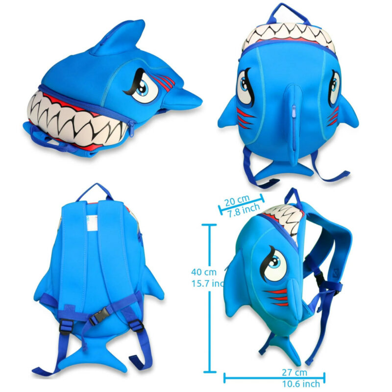 Τσάντα Backpack Crazy Safety Shark Blue 170101-01-01