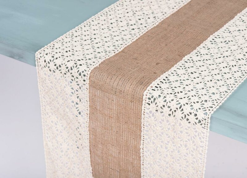Beauty Home ΡΑΝΝΕΡ ΛΙΝΑΤΣΑ ΜΕ ΦΑΡΔΙΑ ΔΑΝΤΕΛΑ 40Χ180CM 5770995