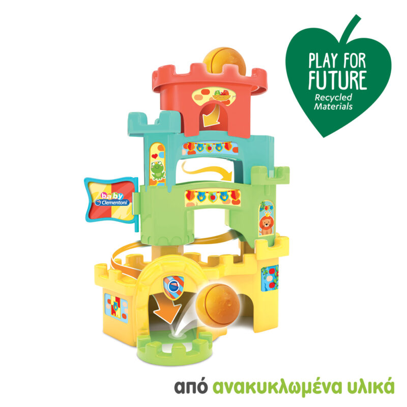 Baby Clementoni Play For Future Βρεφικό Παιχνίδι Πυραμίδα Με Μπάλα Για 10-36 Μηνών