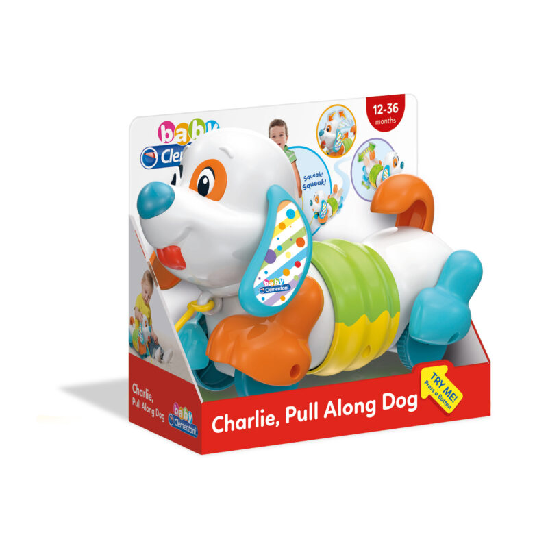 Baby Clementoni Βρεφικό Παιχνίδι Σκυλάκι Pull Along Τσάρλι Για 12-36 Μηνών
