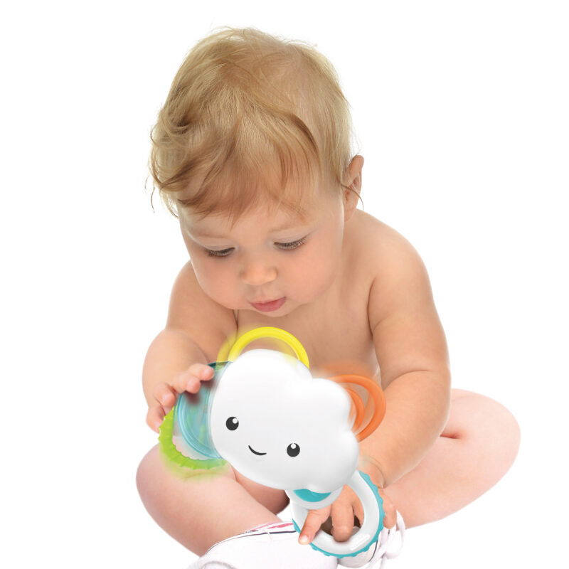 Baby Clementoni Βρεφικό Παιχνίδι Οδοντοφυΐας-Κουδουνίστρα Συννεφάκι Για 3+ Μηνών