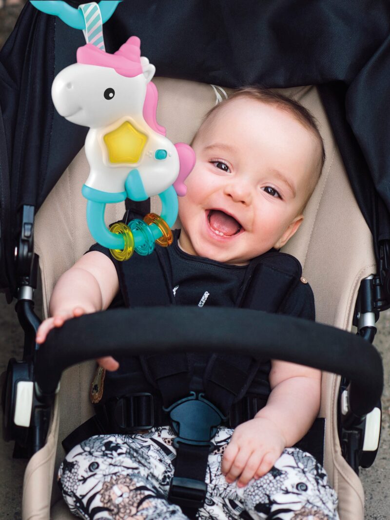 Baby Clementoni Βρεφική Ηλεκτρονική Κουδουνίστρα Μονόκερος Για 3+ Μηνών 6003606