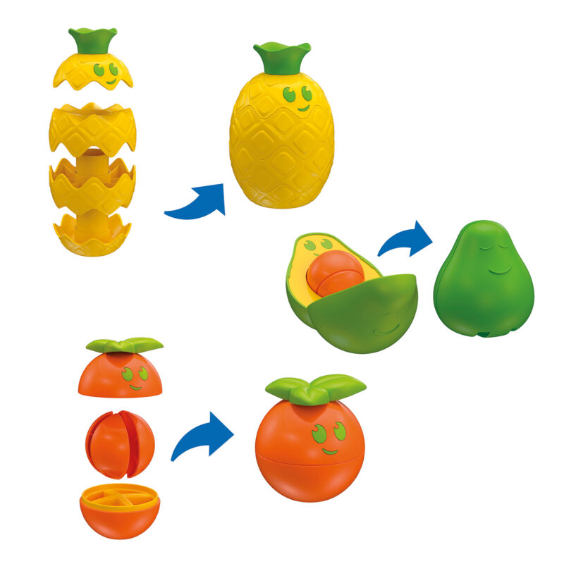 Baby Clementoni Βρεφικό Παιχνίδι Σετ Φρούτων Από Ανακυκλωμένα Υλικά Για 12-36 Μηνών 4578309