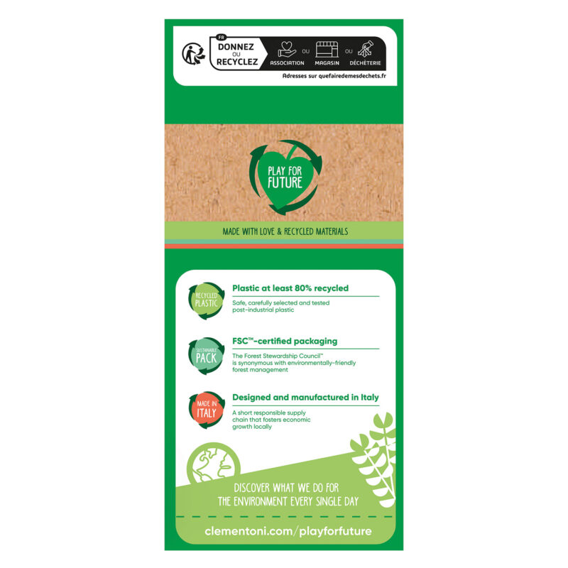 Baby Clementoni Βρεφικό Παιχνίδι Σετ Φρούτων Από Ανακυκλωμένα Υλικά Για 12-36 Μηνών 4578310