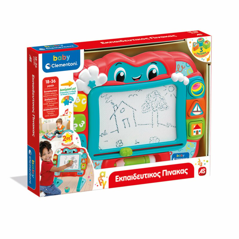 Baby Clementoni Βρεφικό Παιχνίδι Εκπαιδευτικός Πίνακας Για 18-36 Μηνών 5684510