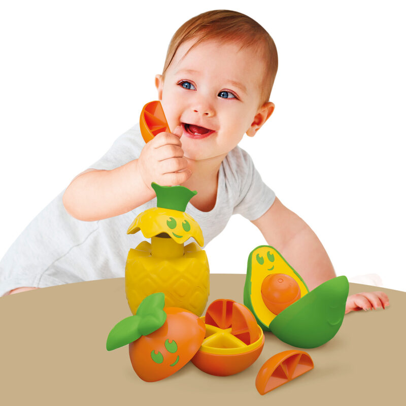 Baby Clementoni Play For Future Βρεφικό Παιχνίδι Σετ Φρούτων Για 12-36 Μηνών
