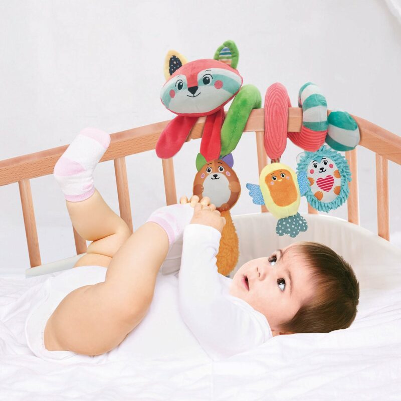 Baby Clementoni Βρεφικό Κρεμαστό Κούνιας Χαρούμενα Ζωάκια Για 0+ Μηνών 5582472
