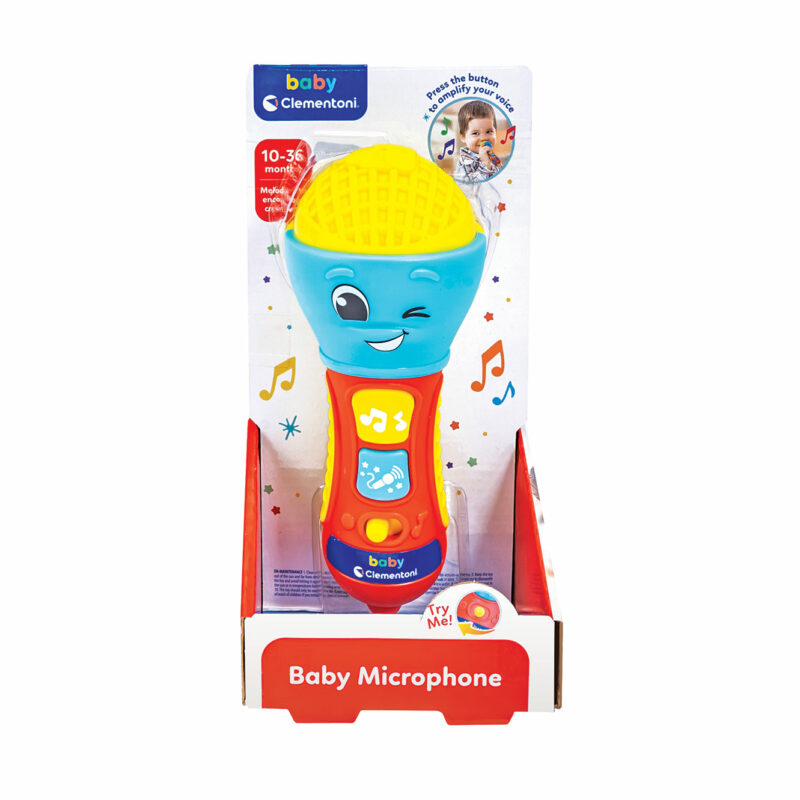 Baby Clementoni Βρεφικό Παιχνίδι Baby Mικρόφωνο Για 10-36 Μηνών