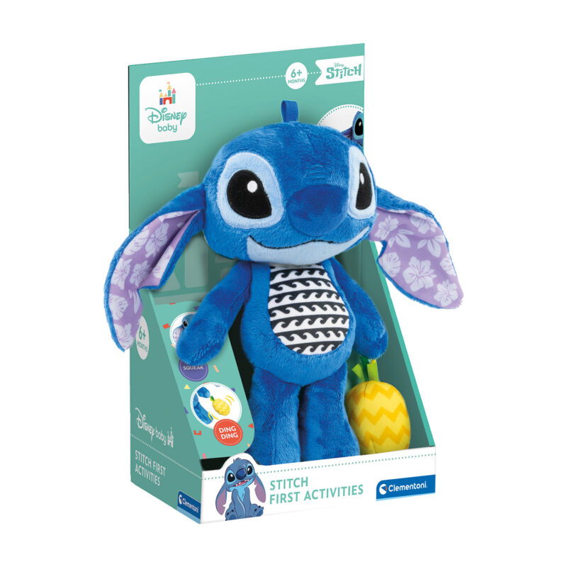 Disney Baby Βρεφική Χνουδωτή Κουδουνίστρα Stitch Για 6+ Μηνών 5050480
