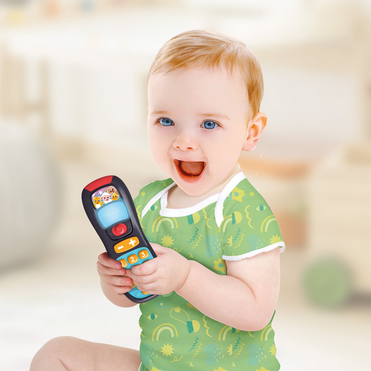 Baby Clementoni Βρεφικό Εκπαιδευτικό Παιχνίδι Τηλεκοντρόλ - Μιλάει Ελληνικά - Για 10-36 Μηνών