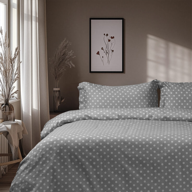 Beauty Home Σετ πάπλωμα υπέρδιπλο Art 10101 Fancy 220×240 Γκρι 5767710