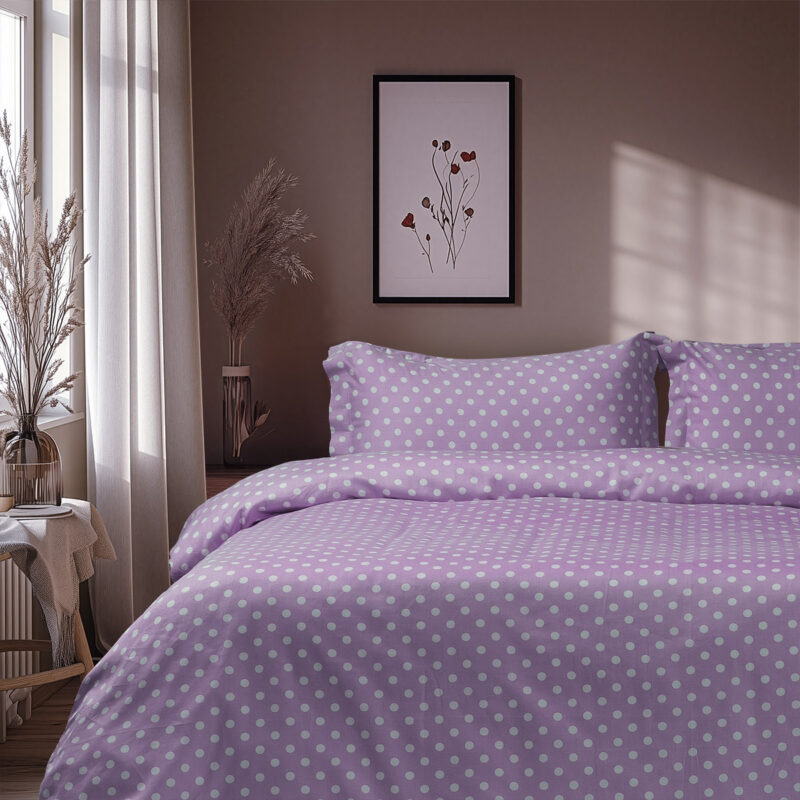 Beauty Home Σετ πάπλωμα υπέρδιπλο Art 10101 Fancy 220×240 Λιλά 5767705