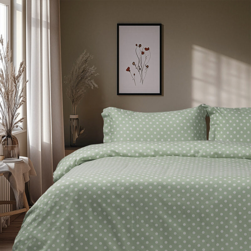 Beauty Home Σετ πάπλωμα υπέρδιπλο Art 10101 Fancy 220×240 Μέντα 5767688