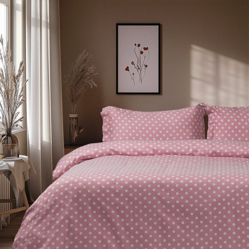 Beauty Home Σετ πάπλωμα υπέρδιπλο Art 10101 Fancy 220×240 Ροζ 5767716