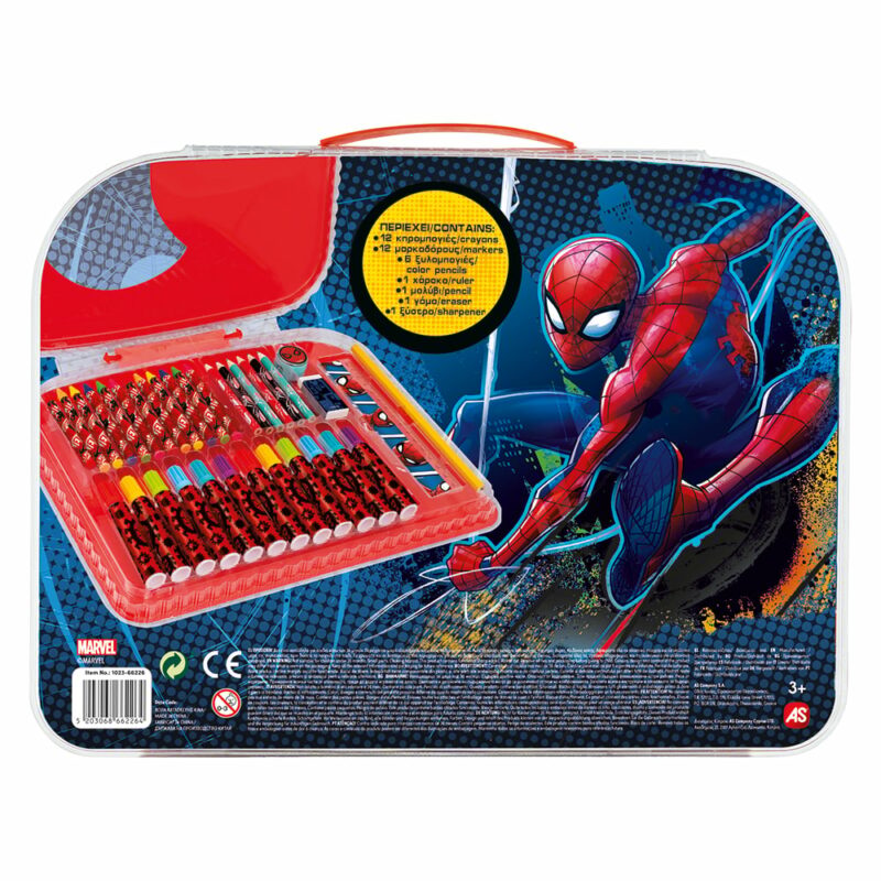 AS Art Case Σετ Ζωγραφικής Marvel Spiderman Για 3+ Χρονών 5513924