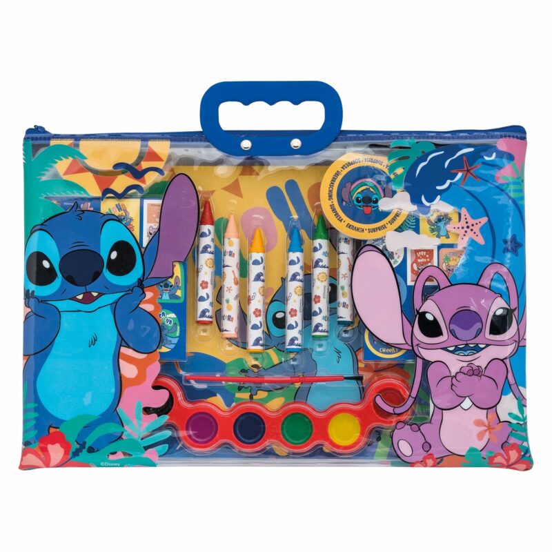 AS Σετ Ζωγραφικής Disney Stitch Σε Διάφανη Τσάντα Για 3+ Χρονών 5684414