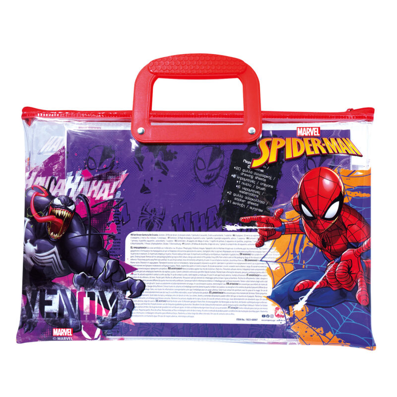 AS Σετ Ζωγραφικής Marvel Spiderman Σε Διάφανη Τσάντα Για 3+ Χρονών 5684856
