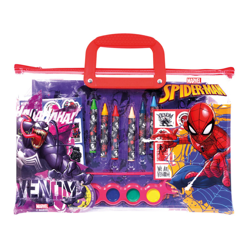 AS Σετ Ζωγραφικής Marvel Spiderman Σε Διάφανη Τσάντα Για 3+ Χρονών 5684854
