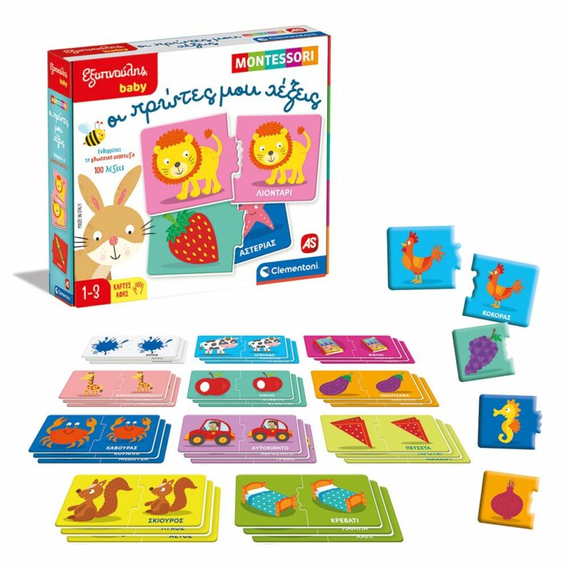 Εξυπνούλης Baby Montessori Εκπαιδευτικό Παιχνίδι Οι Πρώτες Μου Λέξεις Για 12-36 Μηνών