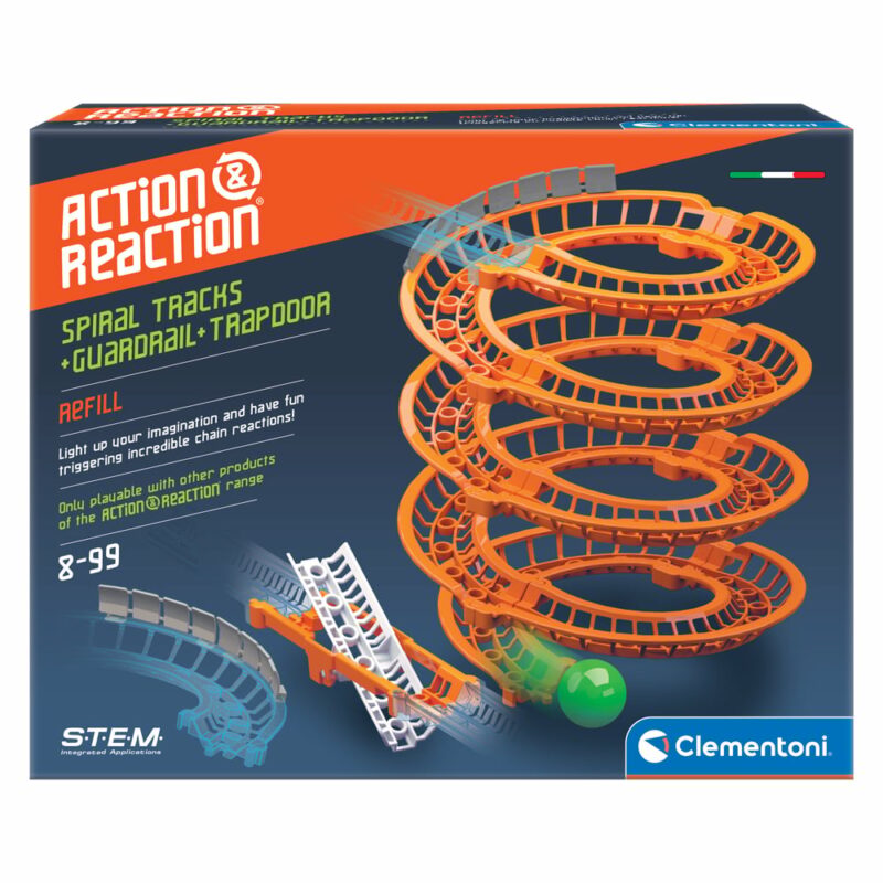 Μαθαίνω Και Δημιουργώ Action-Reaction Εκπαιδευτικό Spiral Tracks-Guardrail-Trapdoor Exp. Pack 5641060