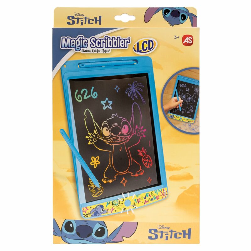 AS LCD Γράψε – Σβήσε Stitch Για 3+ Ετών 5514151