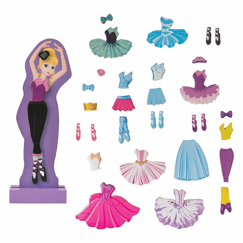 AS Magnet Box Sweet Ballerina Dress-Up 35 Εκπαιδευτικοί Ξύλινοι Μαγνήτες Για 3+ Χρονών