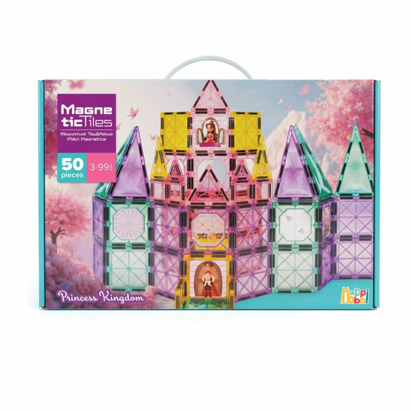 HappiHobbi Μαγνητικά Τουβλάκια Princess Kingdom 50 τμχ Για 3+ Ετών 5661164