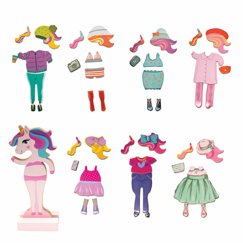 AS Magnet Box Fantasy Dreams Dress-Up 46 Εκπαιδευτικοί Ξύλινοι Μαγνήτες Για 3+ Χρονών 5653961