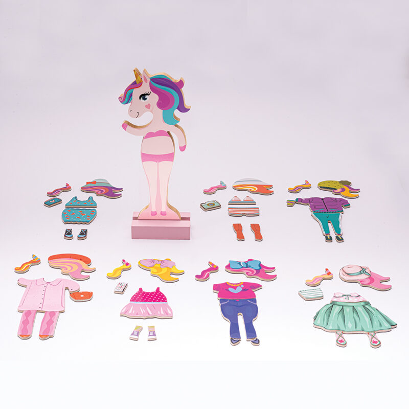 AS Magnet Box Fantasy Dreams Dress-Up 46 Εκπαιδευτικοί Ξύλινοι Μαγνήτες Για 3+ Χρονών 5653962