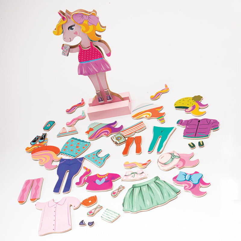 AS Magnet Box Fantasy Dreams Dress-Up 46 Εκπαιδευτικοί Ξύλινοι Μαγνήτες Για 3+ Χρονών 5653963