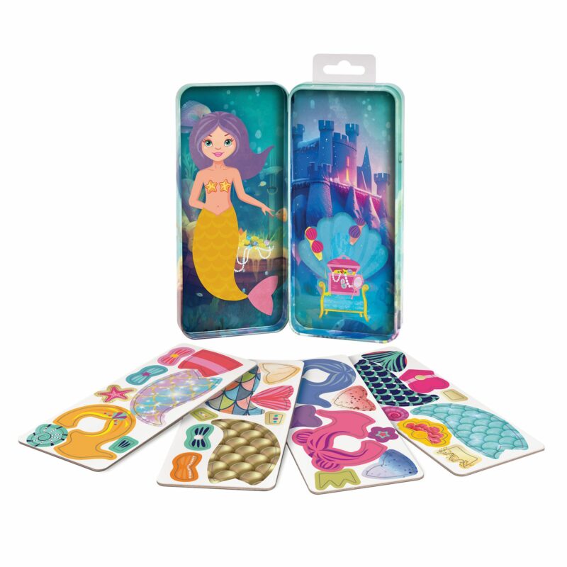 AS Magnet Box Tins City Heroes - Fashion Girl - Mermaid Princess Εκπαιδευτικοί Χάρτινοι Μαγνήτες Για