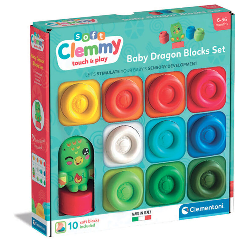 Soft Clemmy Μαλακά Τουβλάκια Magic Rainbow Σετ 9 Για 6+ Μηνών 5428873