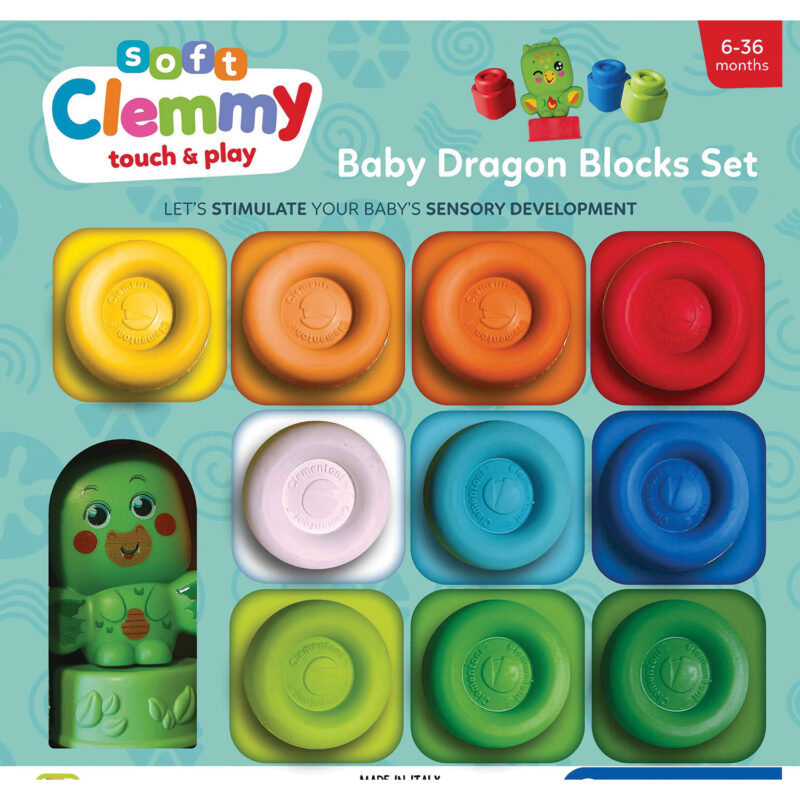 Soft Clemmy Μαλακά Τουβλάκια Magic Rainbow Σετ 9 Για 6+ Μηνών 5428874