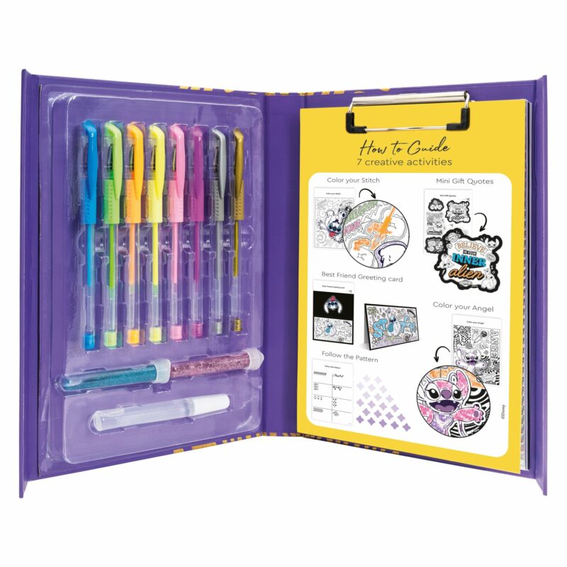 HappiHobbi Art Journal Fluo Στυλό Disney Stitch Για 9+ Χρονών 5684354