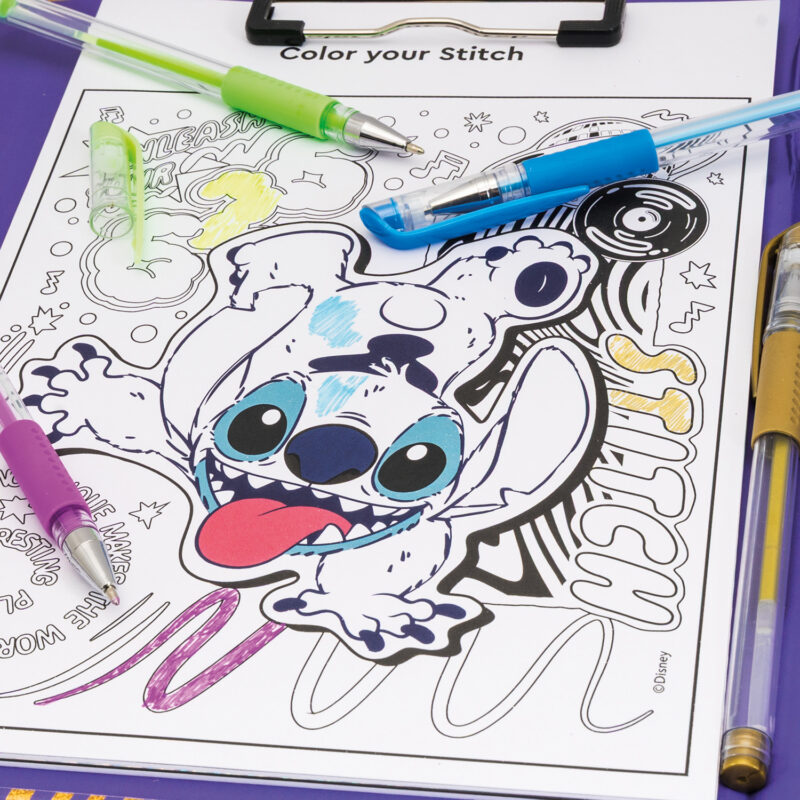 HappiHobbi Art Journal Fluo Στυλό Disney Stitch Για 9+ Χρονών 5684355