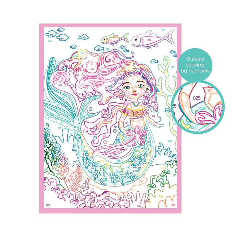 HappiHobbi Paint By Numbers Mythical Mermaid Για 7+ Ετών 5664466