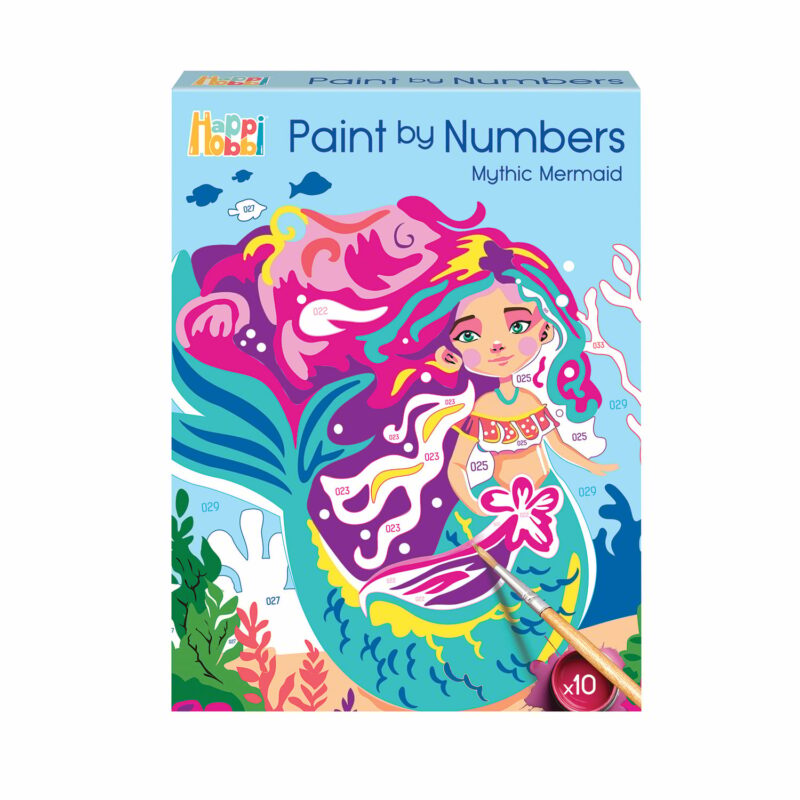 HappiHobbi Paint By Numbers Mythical Mermaid Για 7+ Ετών 5664461