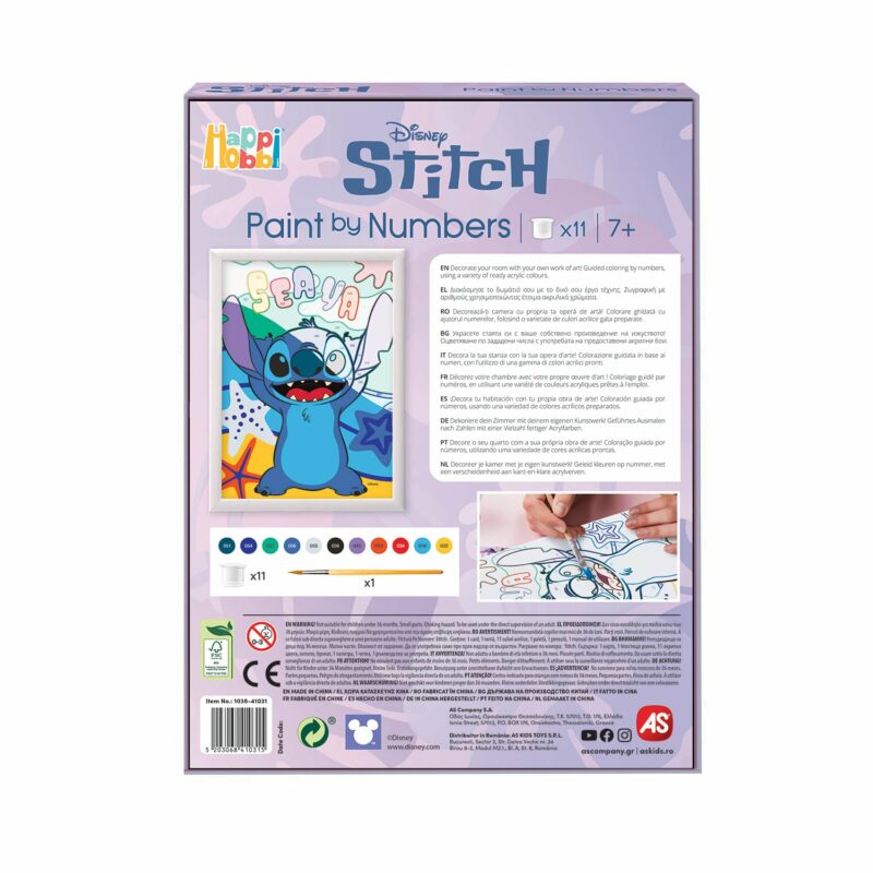 HappiHobbi Paint By Numbers Stitch Για 7+ Ετών 5664429
