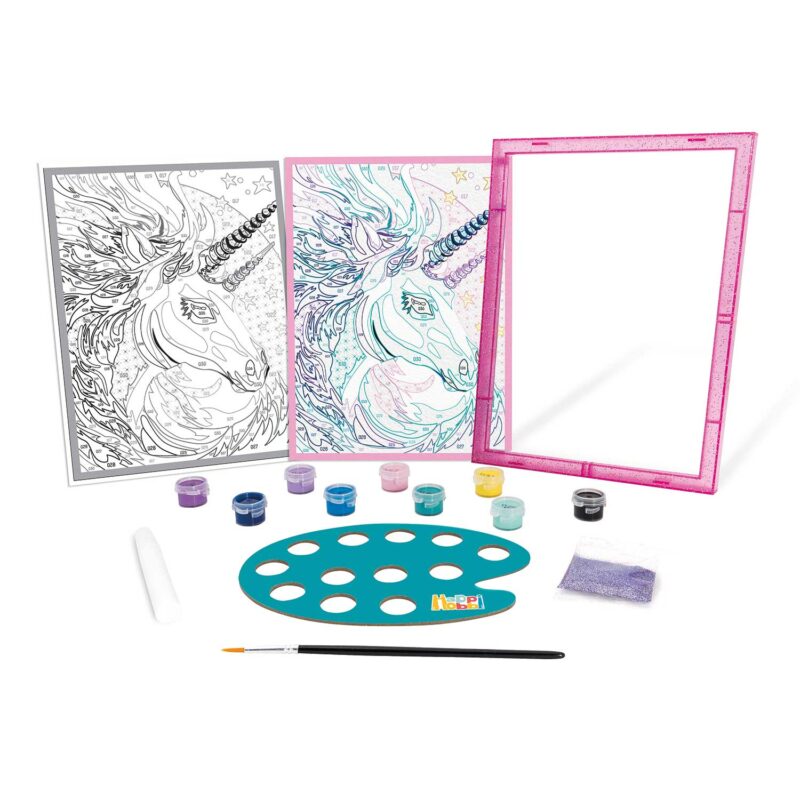 HappiHobbi Paint & Frame Paint by Numbers Fairytale Unicorn Για Ηλικίες 8+ Χρονών 5654520