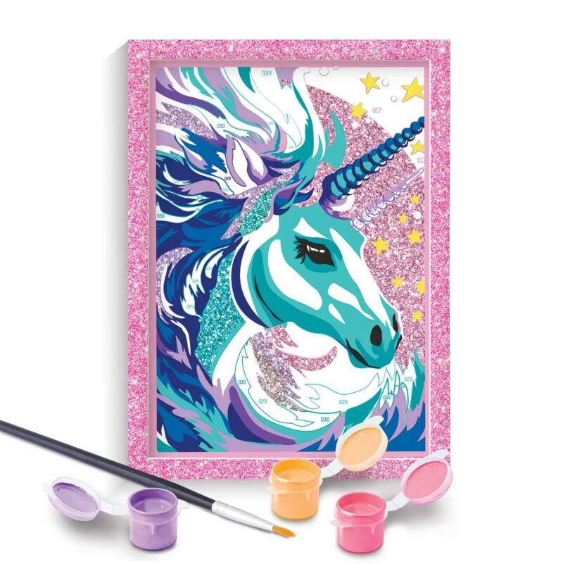 HappiHobbi Paint & Frame Paint by Numbers Fairytale Unicorn Για Ηλικίες 8+ Χρονών 5654521