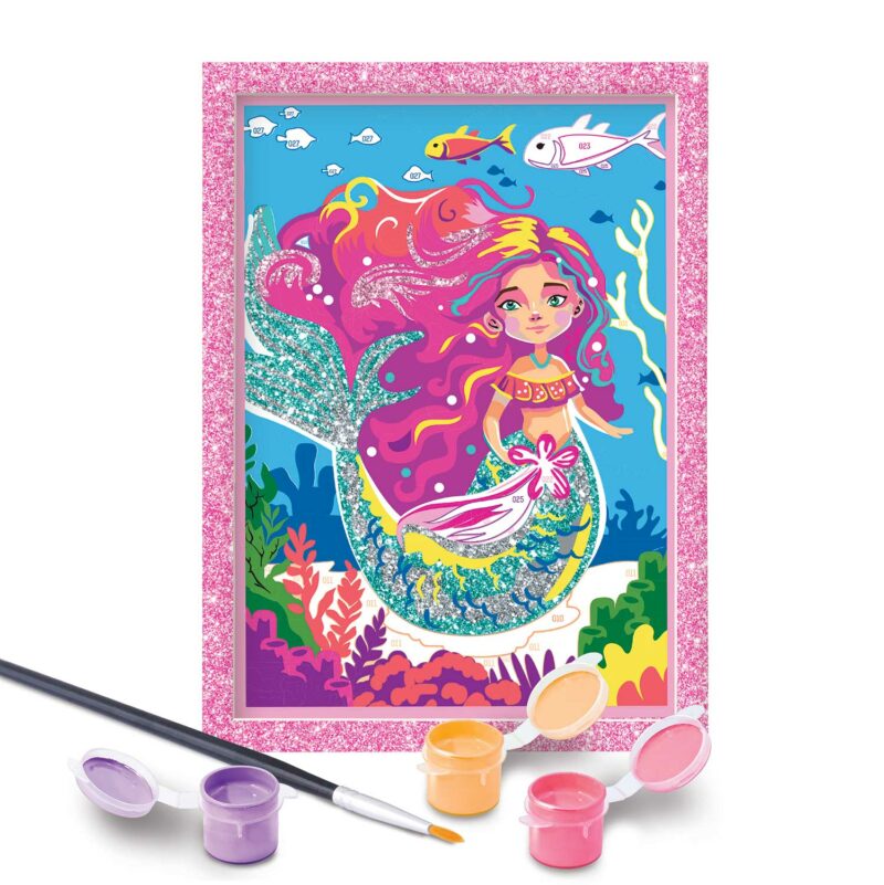 HappiHobbi Paint & Frame Paint by Numbers Mythical Mermaid Για Ηλικίες 8+ Χρονών 5654526