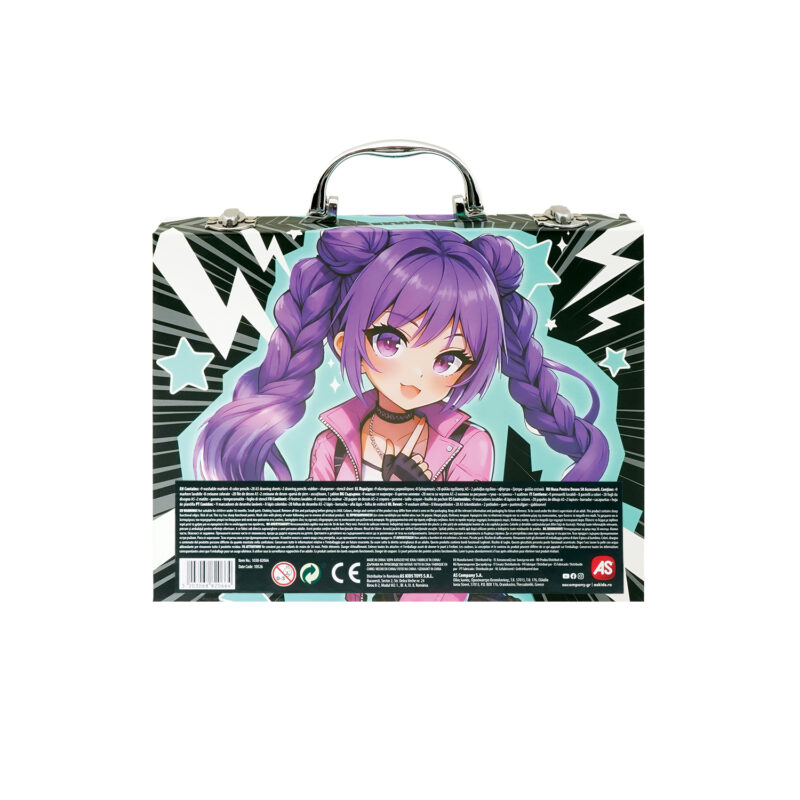 HappiHobbi Κασετίνα Ζωγραφικής Deluxe 50 Αξεσουάρ Manga Για 9+ Ετών 5857704