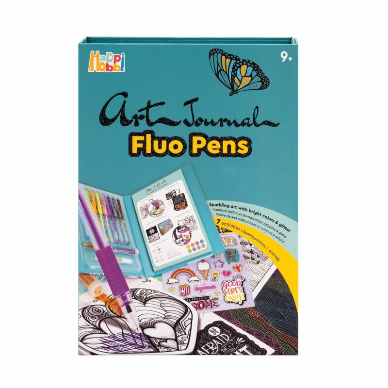 HappiHobbi Art Journal Fluo Στυλό Για 9+ Χρονών 5683929